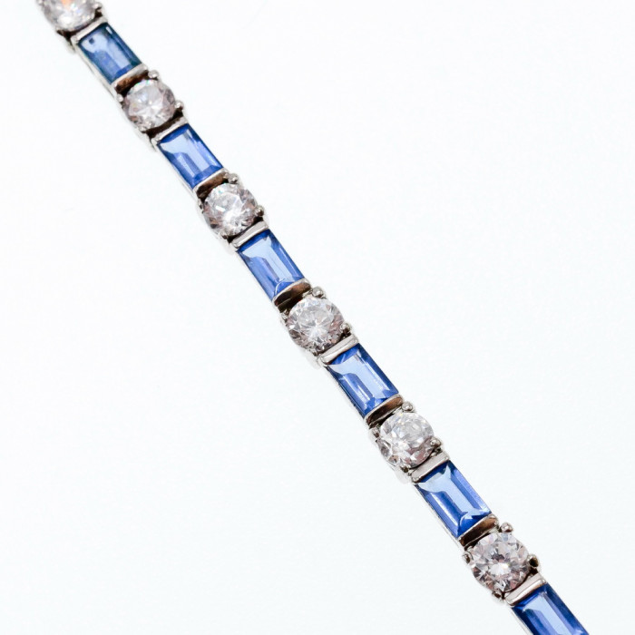 Sky Jewelry Серебряный браслет с фианитами 925 проба