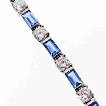 Sky Jewelry Серебряный браслет с фианитами 925 проба