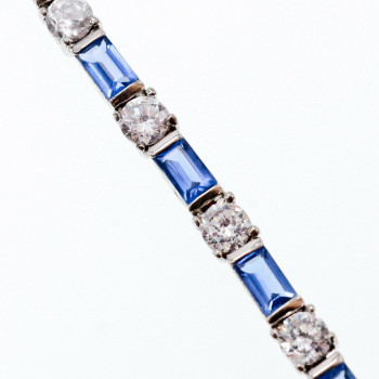 Sky Jewelry Серебряный браслет с фианитами 925 проба