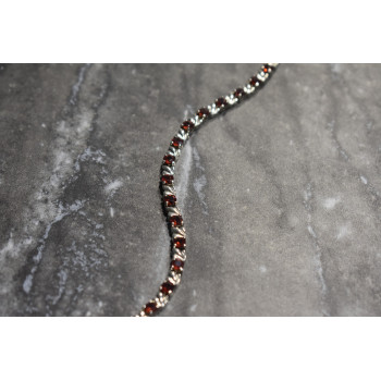 Sky Jewelry Серебряный браслет 925 проба с Гранатом