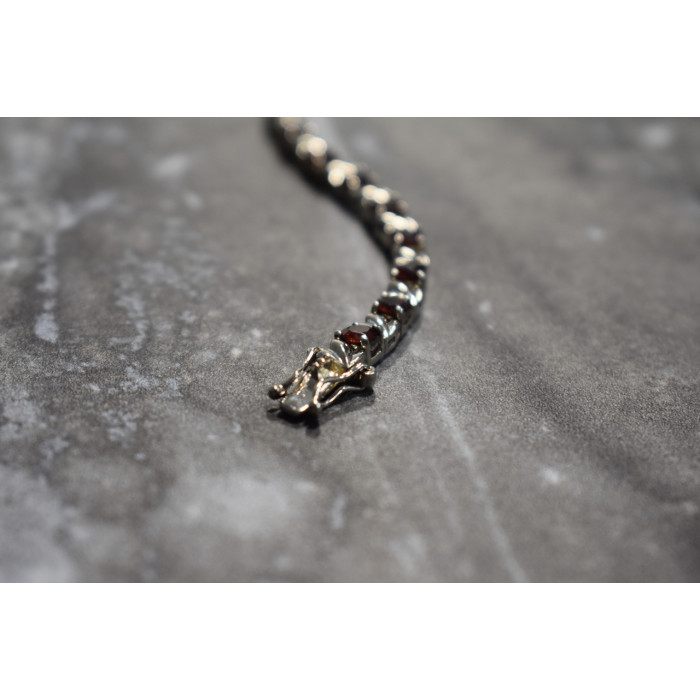 Sky Jewelry Серебряный браслет 925 проба с Гранатом