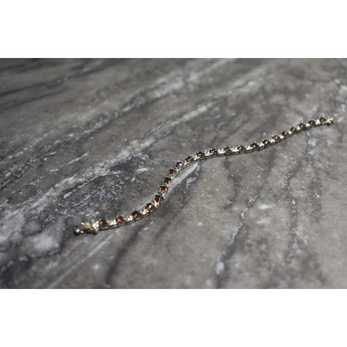 Sky Jewelry Серебряный браслет 925 проба с Гранатом