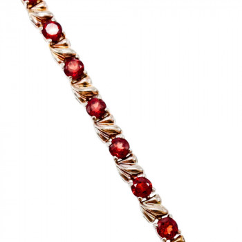 Sky Jewelry Серебряный браслет 925 проба с Гранатом