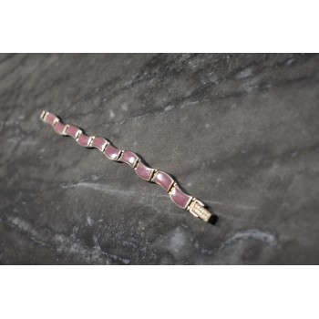 Sky Jewelry Серебряный браслет с камнем Розовый Агат