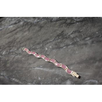 Sky Jewelry Серебряный браслет с камнем Розовый Агат