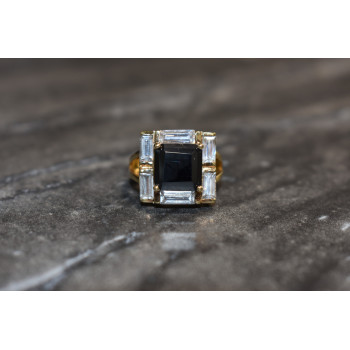 Sky Jewelry Серебряное кольцо в позолоте 925 проба