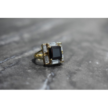 Sky Jewelry Серебряное кольцо в позолоте 925 проба