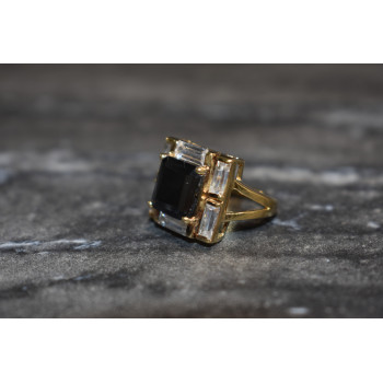 Sky Jewelry Серебряное кольцо в позолоте 925 проба