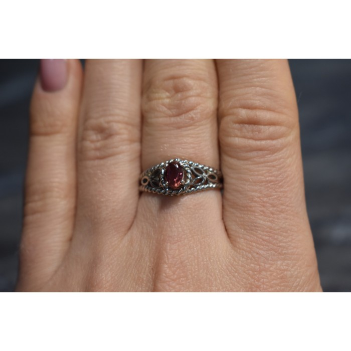 Sky Jewelry Серебряное кольцо 925 пробы с Рубином