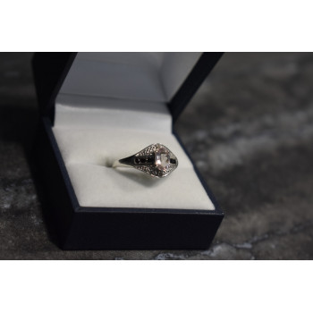 Sky Jewelry Серебряное кольцо 925 проба с Морганитом