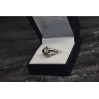 Sky Jewelry Серебряное кольцо 925 проба с Морганитом