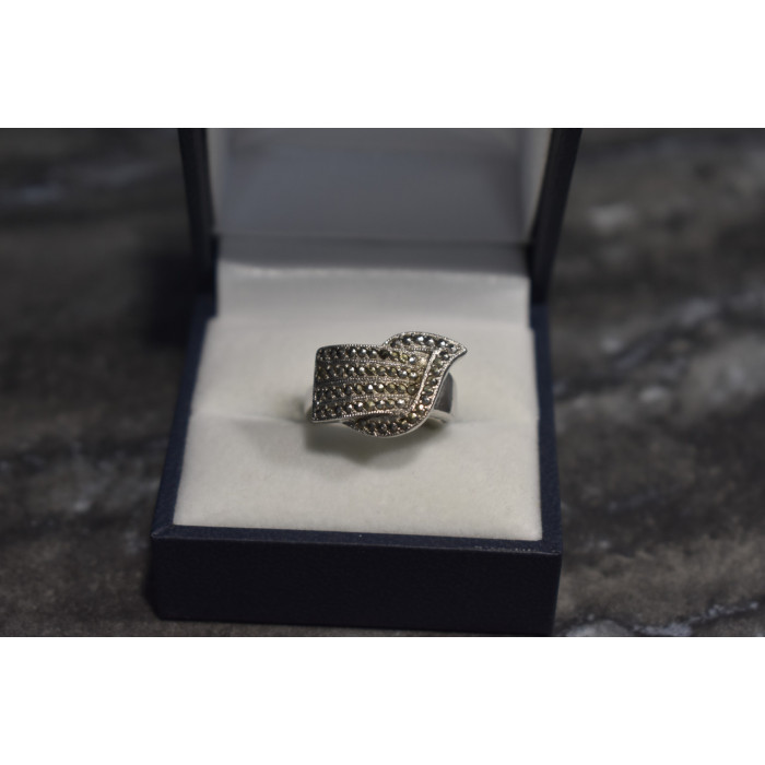 Sky Jewelry Серебряное кольцо 925 пробы с марказитом