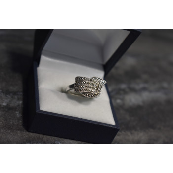 Sky Jewelry Серебряное кольцо 925 пробы с марказитом