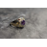 Sky Jewelry Серебряное кольцо с Аметистом и натуральными камнями