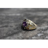 Sky Jewelry Серебряное кольцо с Аметистом и натуральными камнями