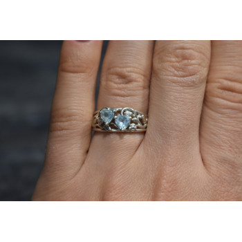 Sky Jewelry Серебряное кольцо с камнем Голубая Шпинель