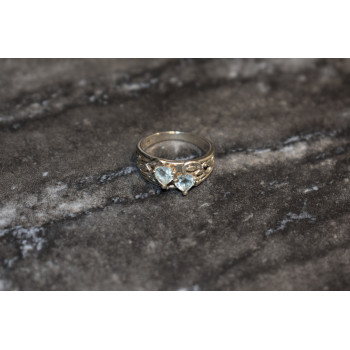 Sky Jewelry Серебряное кольцо с камнем Голубая Шпинель