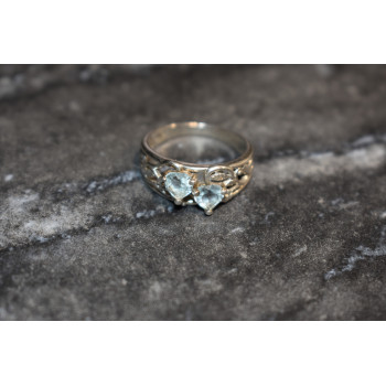 Sky Jewelry Серебряное кольцо с камнем Голубая Шпинель