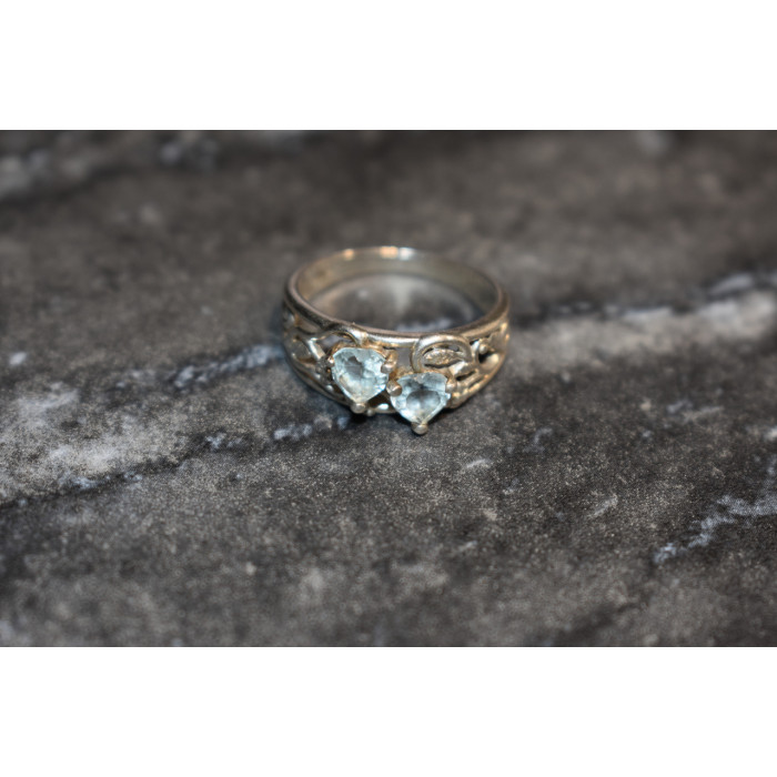 Sky Jewelry Серебряное кольцо с камнем Голубая Шпинель