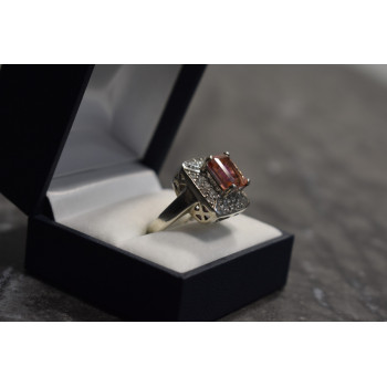 Sky Jewelry Серебряное кольцо с камнем Шпинель и гошенит (берилл)