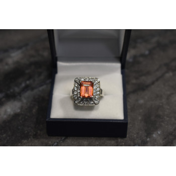 Sky Jewelry Серебряное кольцо с камнем Шпинель и гошенит (берилл)