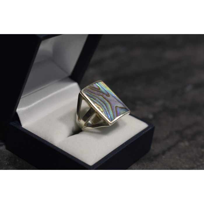 Sky Jewelry Серебряное кольцо 925 проба с камнем Галиотис