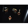 Sky Jewelry Серебряный набор с Гранатом 925 проба