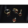 Sky Jewelry Серебряный набор с Гранатом 925 проба