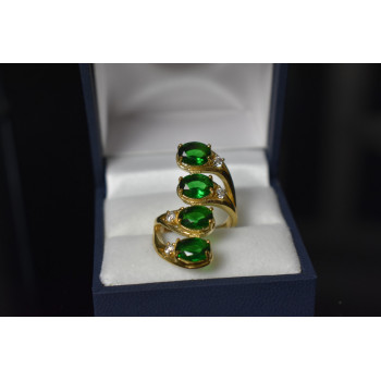 Sky Jewelry Серебряное кольцо с камнями Алпанит