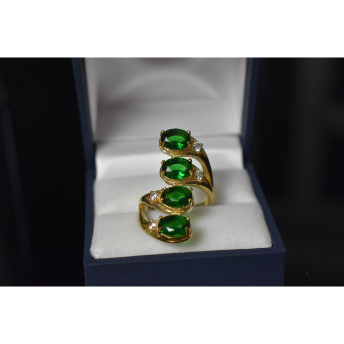 Sky Jewelry Серебряное кольцо с камнями Алпанит