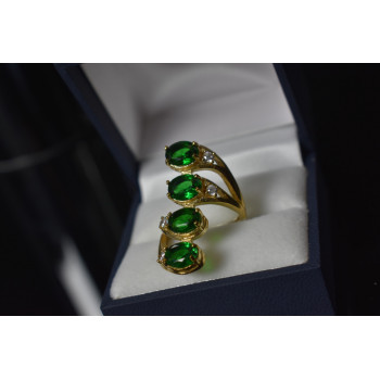 Sky Jewelry Серебряное кольцо с камнями Алпанит