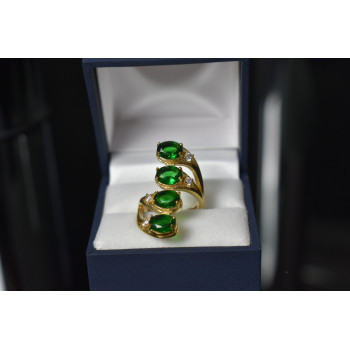 Sky Jewelry Серебряное кольцо с камнями Алпанит