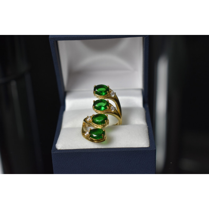 Sky Jewelry Серебряное кольцо с камнями Алпанит