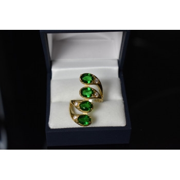 Sky Jewelry Серебряное кольцо с камнями Алпанит