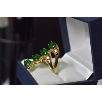 Sky Jewelry Серебряное кольцо с камнями Алпанит