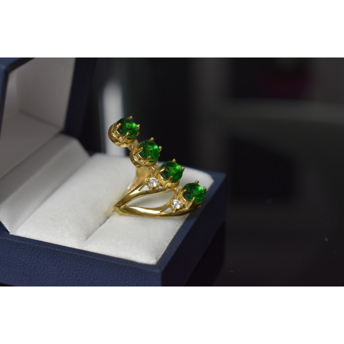 Sky Jewelry Серебряное кольцо с камнями Алпанит