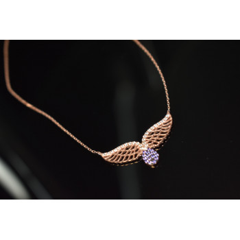 Sky Jewelry Серебряное ожерелье с фианитами