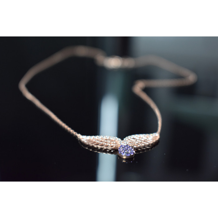 Sky Jewelry Серебряное ожерелье с фианитами