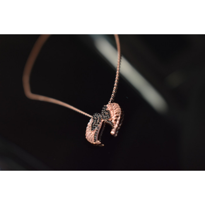 Sky Jewelry Серебряное колье *Крылья Ангела* с фианитами