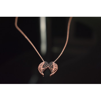 Sky Jewelry Серебряное колье *Крылья Ангела* с фианитами