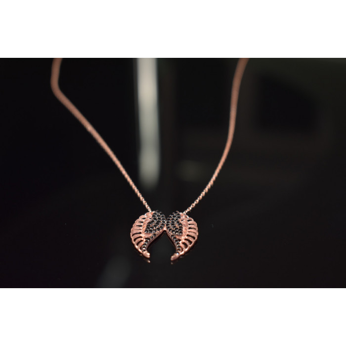 Sky Jewelry Серебряное колье *Крылья Ангела* с фианитами