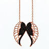 Sky Jewelry Серебряное колье *Крылья Ангела* с фианитами