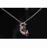 Sky Jewelry Серебряное колье *Черный Кот* с фианитами