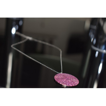 Sky Jewelry Серебряная цепочка с кулоном камень Розовая Шпинель