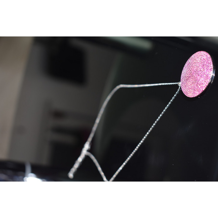 Sky Jewelry Серебряная цепочка с кулоном камень Розовая Шпинель