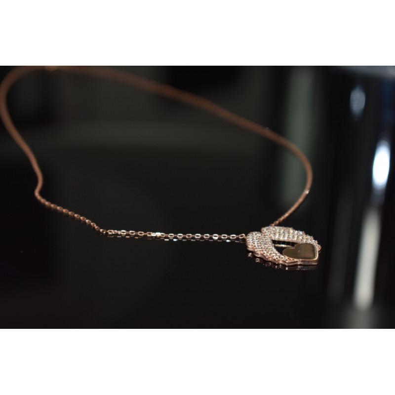 Sky Jewelry Серебряное колье *Крылья ангела с Сердцем