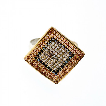 Sky Jewelry Серебряный комплект со вставками из камней Черный Нефрит и фианиты