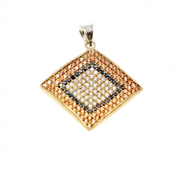 Sky Jewelry Серебряный комплект со вставками из камней Черный Нефрит и фианиты