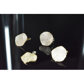 Sky Jewelry Серебряный комплект 925 проба с фианитами