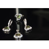 Sky Jewelry Серебряный комплект 925 пробы с Зеленым камнем Алпанит